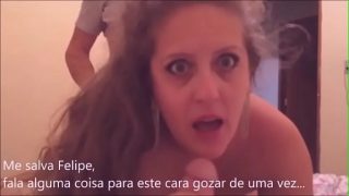 Chora para o marido levando estocadas do pau enorme do fazendeiro – completo no RED