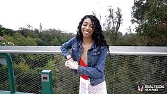 Real Teens – Petite Ebony Amateur Doing Porn Audition