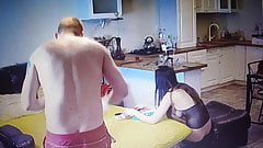 .. Young couple doing amateur porn movies at home ..